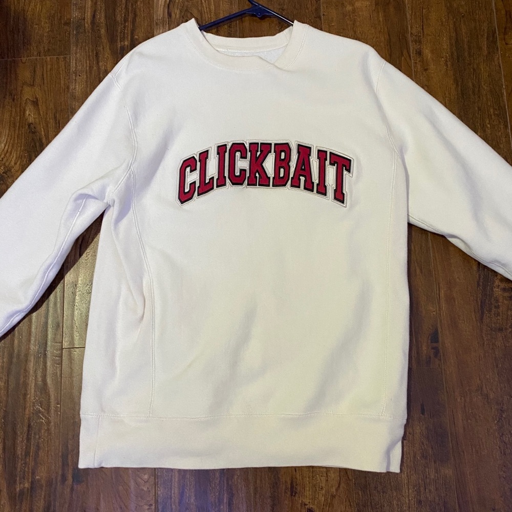 david dobrik clickbait sweatshirt;worn twice